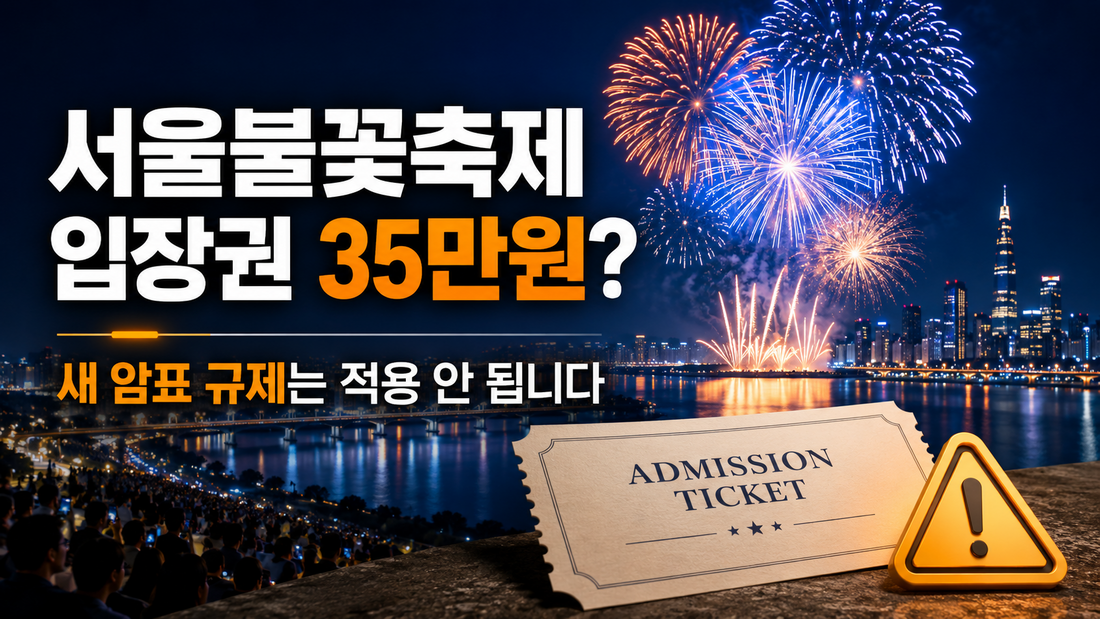 서울세계불꽃축제 암표 35만원과 새 규제 적용 공백 이미지