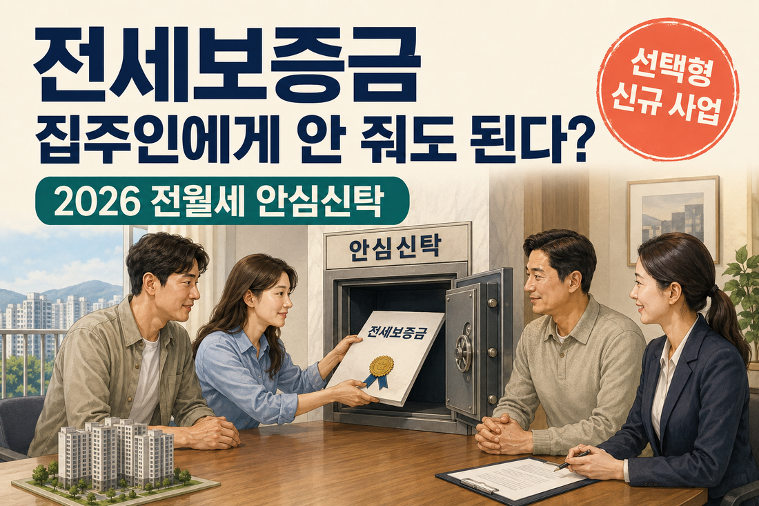 전세보증금 집주인에게 안 줘도 된다?｜2026 전월세 안심신탁 총정리