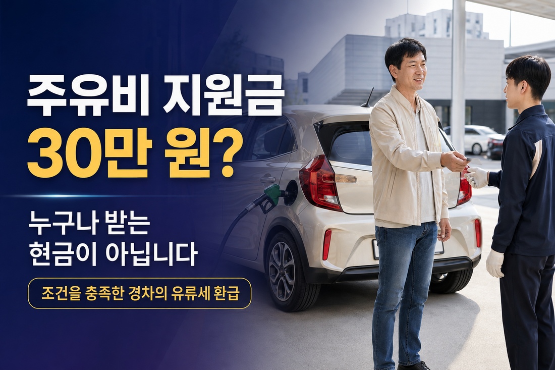 주유비 지원금 30만원 사실일까? 2026 경차 유류세 환급 대상·신청방법