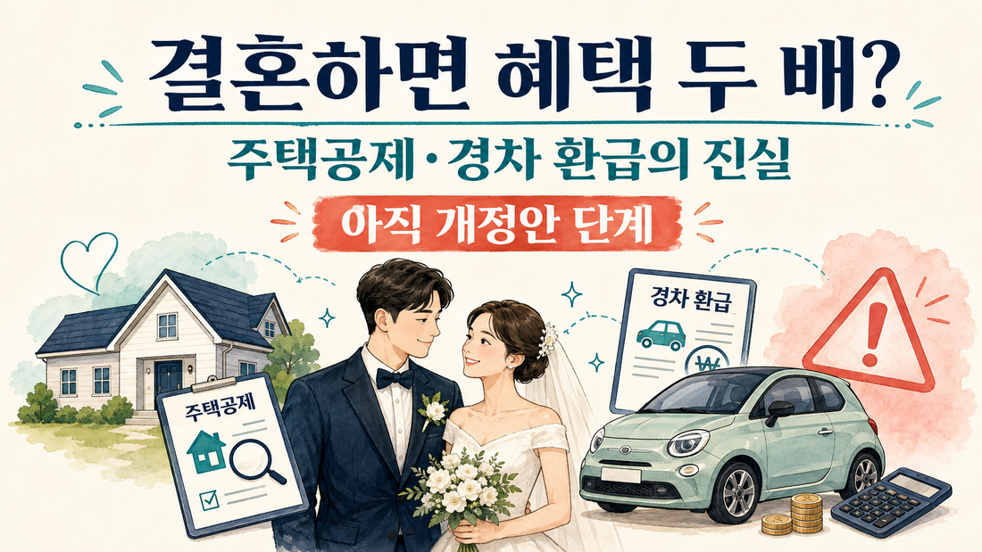 결혼하면 세금 혜택이 끊긴다? 주택공제·경차 환급 개정안 팩트체크