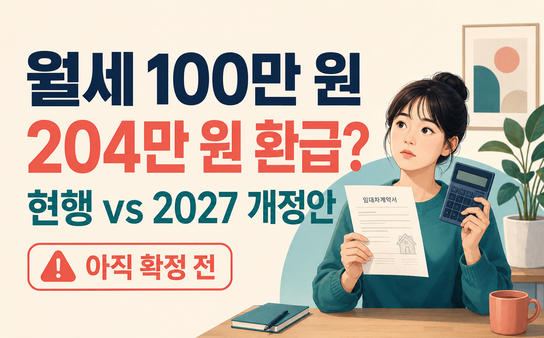 월세 세액공제 한도 1,200만원으로 오른다? 최대 204만원 조건