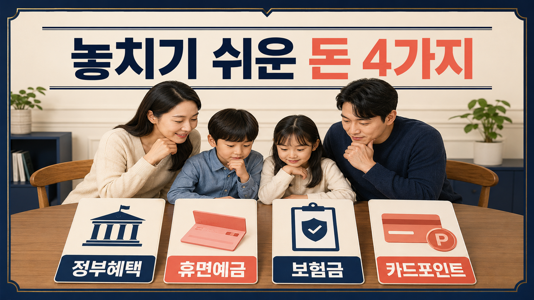 놓치기 쉬운 정부혜택 휴면예금 보험금 카드포인트