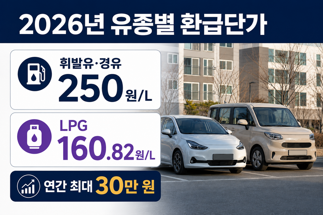 경차 유류세 환급 대상 경형 승용차와 경형 승합차