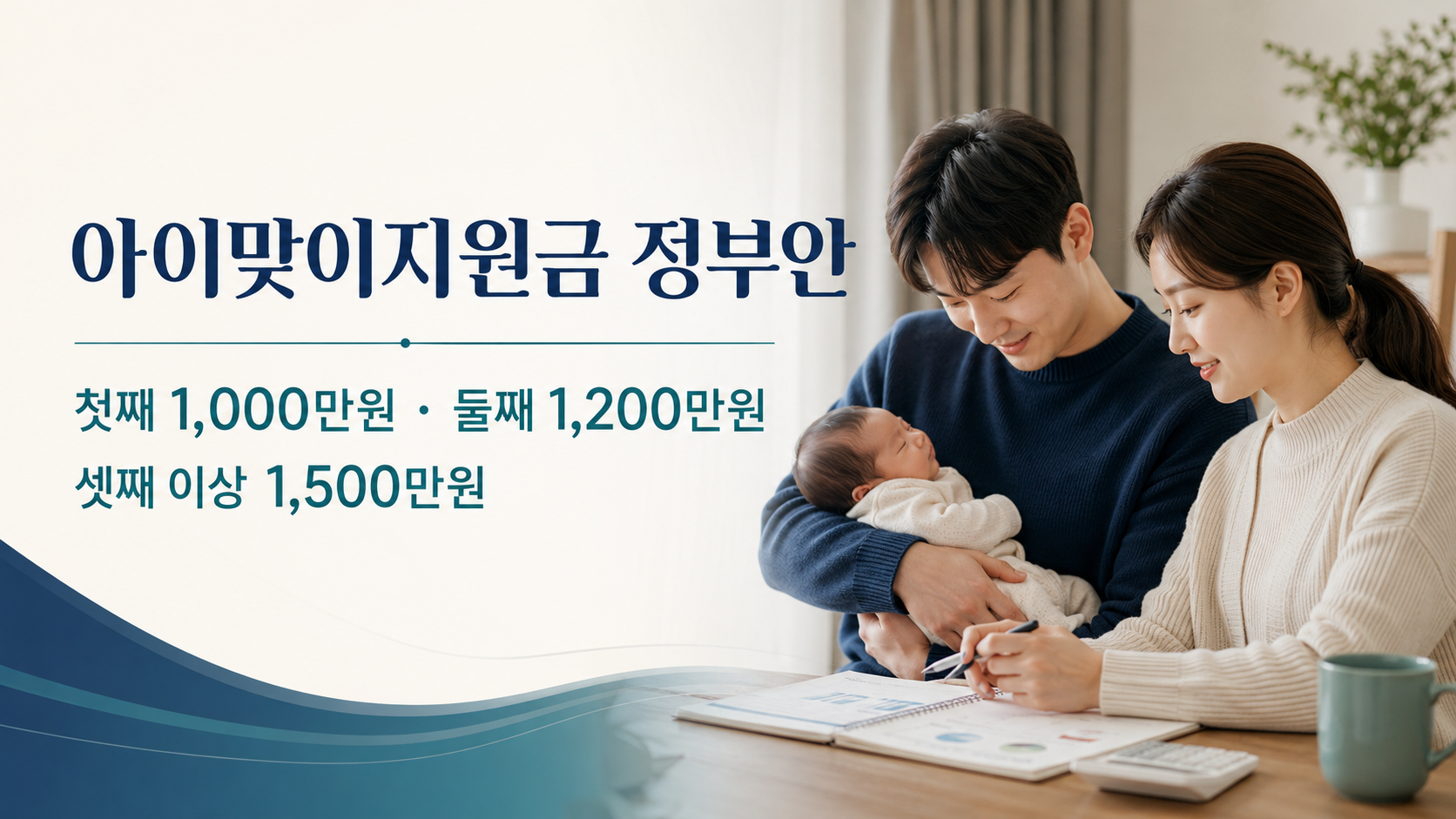 아이맞이지원금 첫째 둘째 셋째 이상 금액