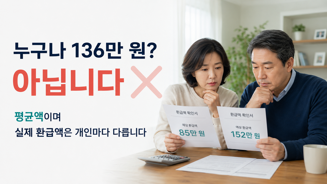 본인부담상한제 환급금 136만원은 개인별 지급액이 아닌 평균액