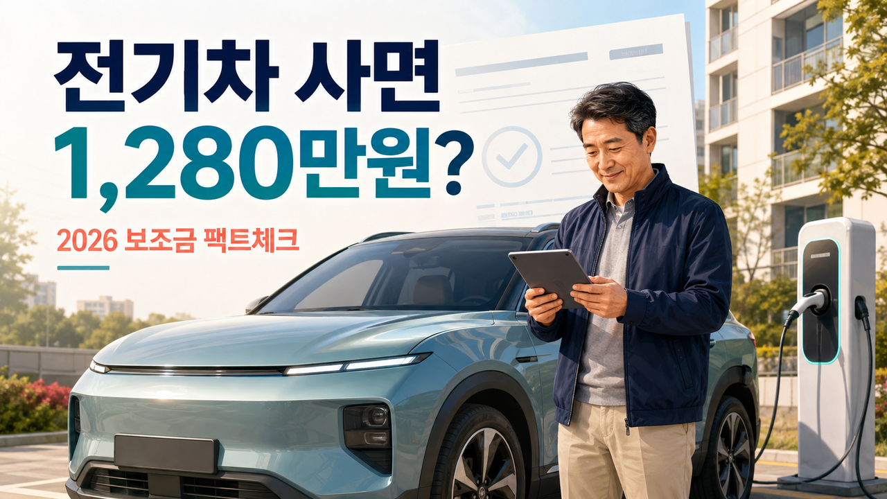 전기차 사면 1,280만원 받는다?|2026 국비·전환지원금·지역 보조금
