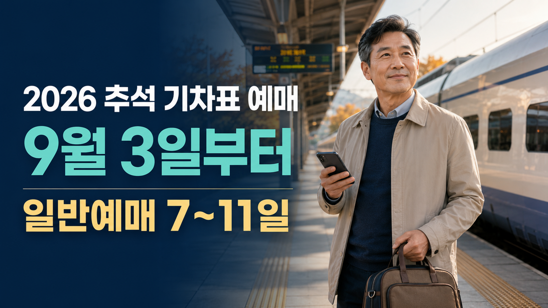 2026 추석 기차표 예매｜KTX 노선별 일정·코레일+·결제기간