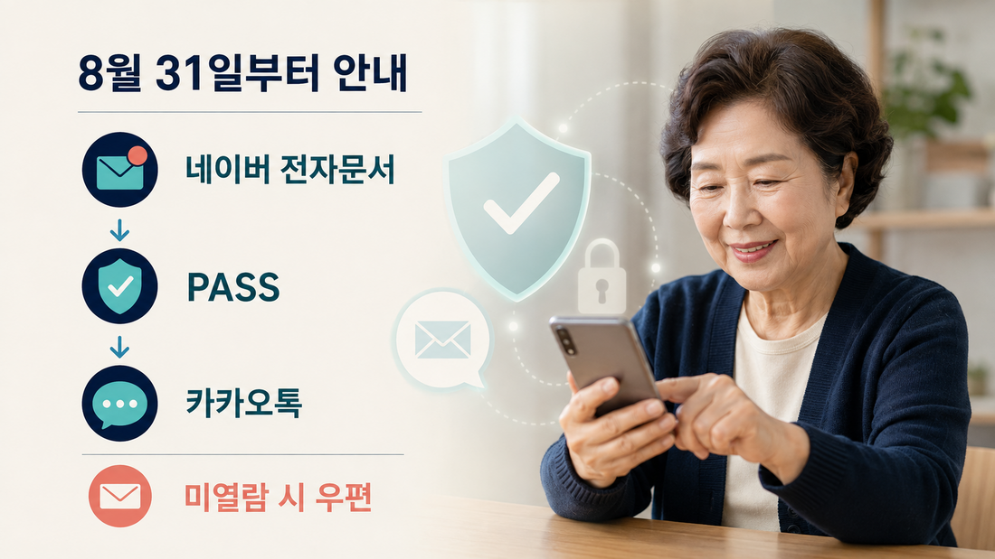 8월 31일부터 전자문서와 우편으로 본인부담상한제 안내