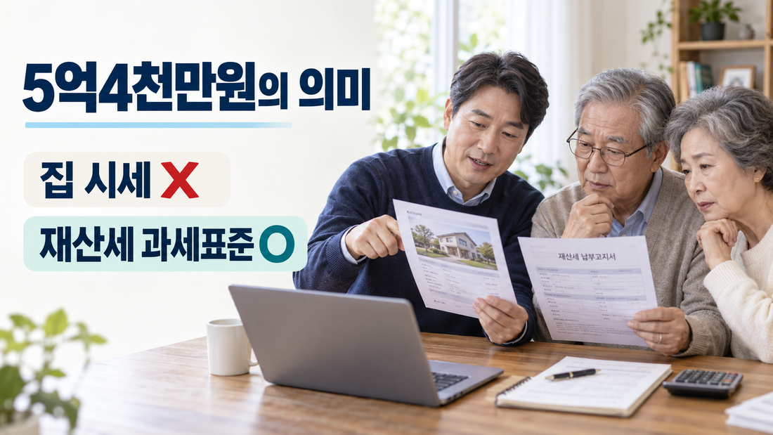 피부양자 재산 5억4천만원은 집 시세가 아닌 재산세 과세표준