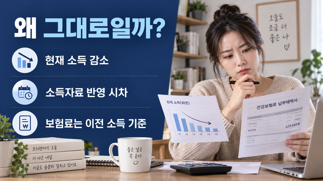 현재 소득 감소와 건강보험료 반영 시차