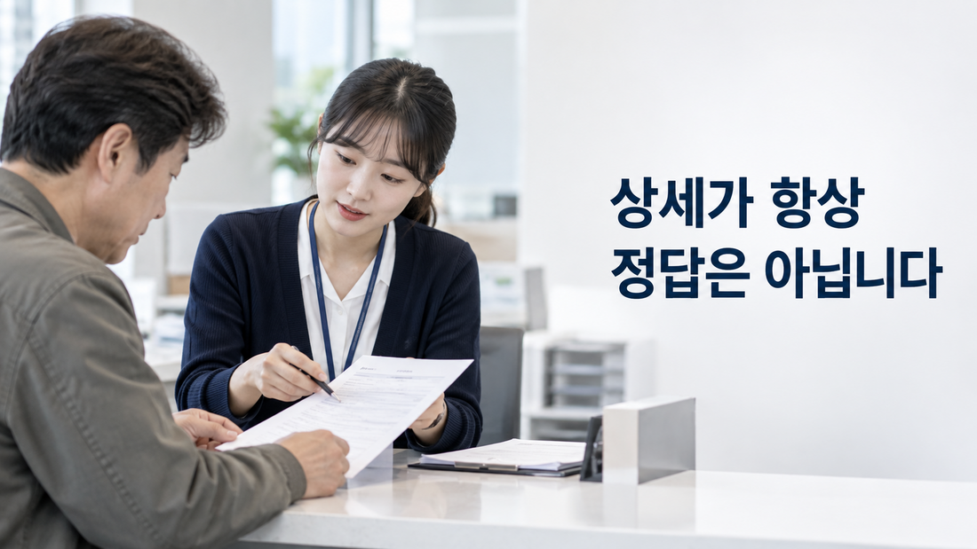 제출처 직원과 가족관계증명서 종류를 다시 확인하는 모습