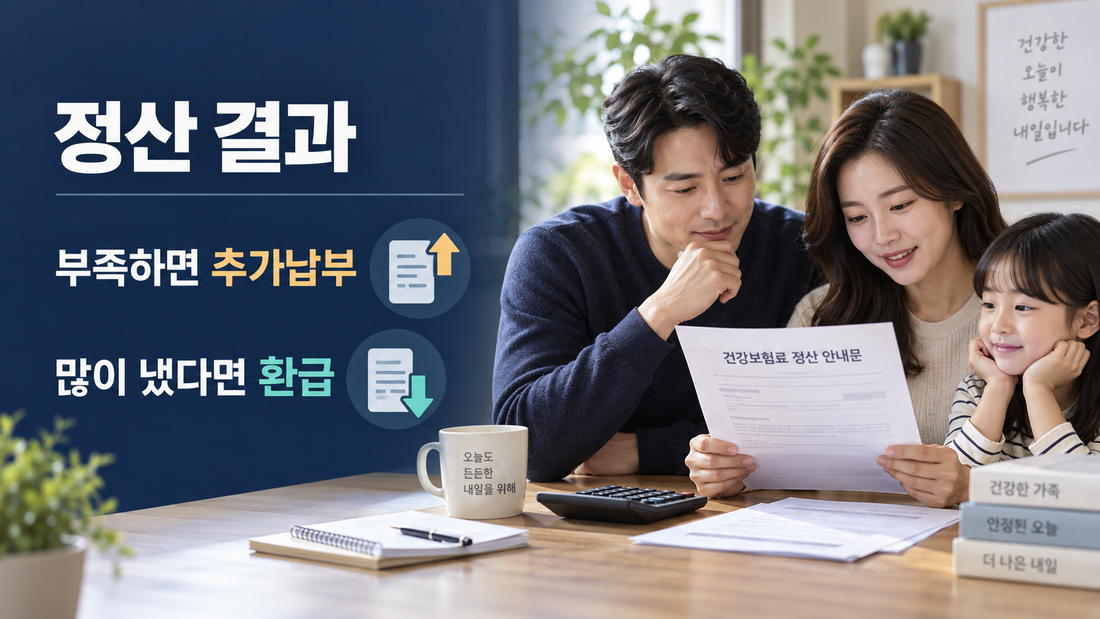 건강보험료 정산 추가납부 또는 환급