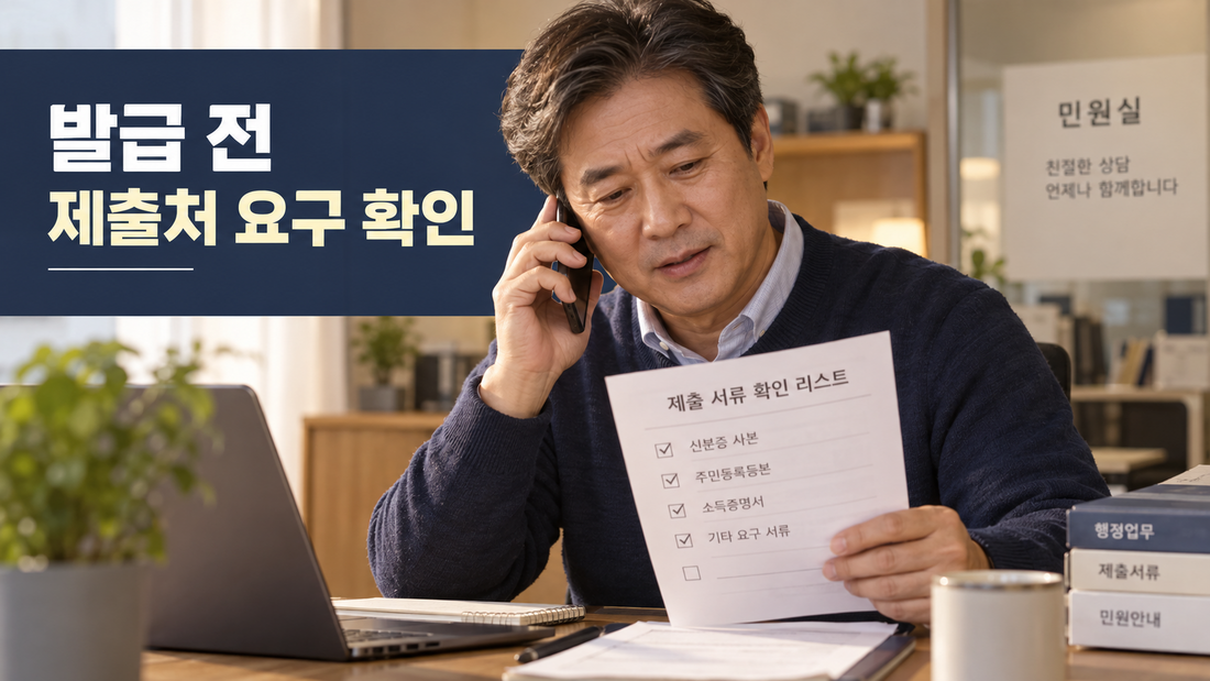 주민등록등본 발급 전 제출기관에 주민번호 공개범위를 확인하는 사람