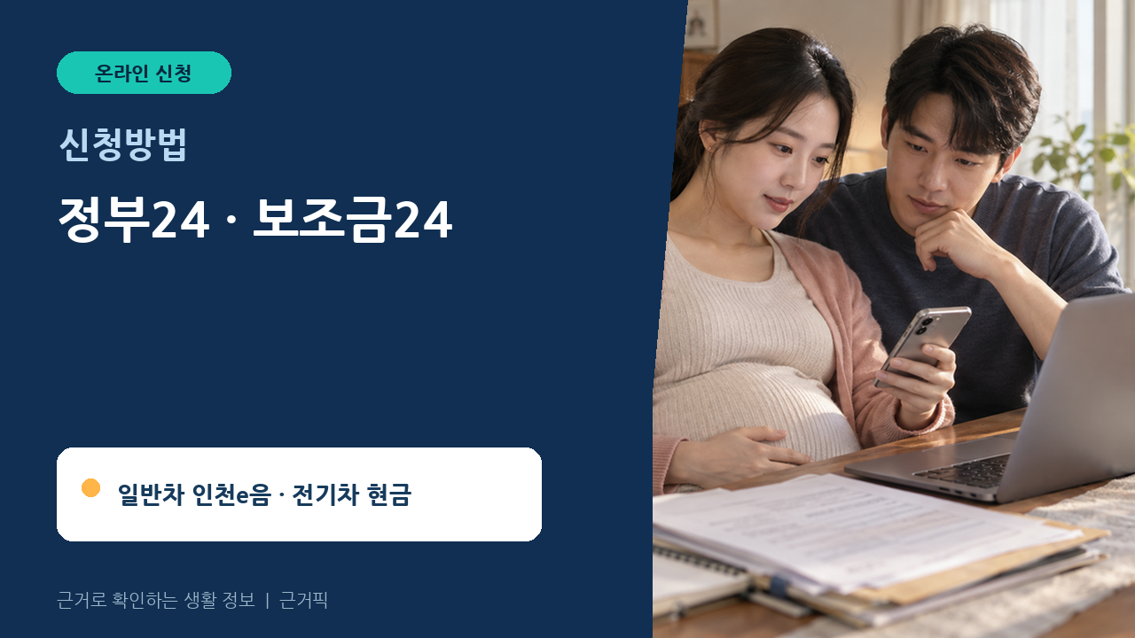 정부24 보조금24에서 임산부 교통비를 신청하는 모습